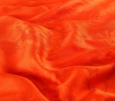 Dark orange jacquard mikado fl